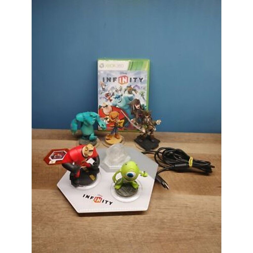Disney Infinity Xbox 360 game with PORTAL lot of 5 Pixar figures